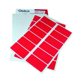 Blick Labels in Office Packs 25mmx50mm Red (Pack of 320) RS019954