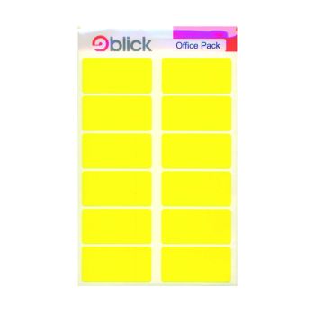 Blick Labels in Office Packs 25mmx50mm Yellow (Pack of 320) RS020158