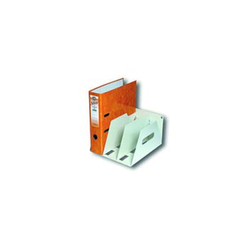 Rotadex 3-Section Lever Arch Filing Rack A4 Smoke White LAR3