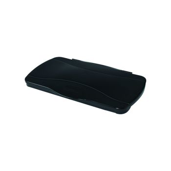 Rubbermaid Slim Jim Hinged Lid Black (For use with Slim Jim Waste Containers) 2674-00-BLA - DISCONTINUED