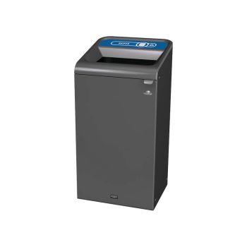 Rubbermaid Configure Container with Paper Recycling Label 87L Blue 2154753