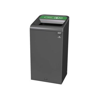 Rubbermaid Configure Container with Glass Recycling Label 87L Green 2154754