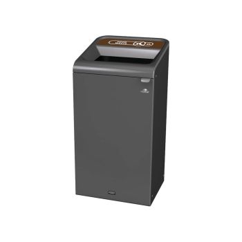 Rubbermaid Configure Container with Food Waste Label 87L Brown 2154756