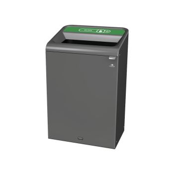 Rubbermaid Configure Container with Glass Recycling Label 125L Green 2154761