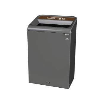 Rubbermaid Configure Container with Food Waste Label 125L Brown 2154763