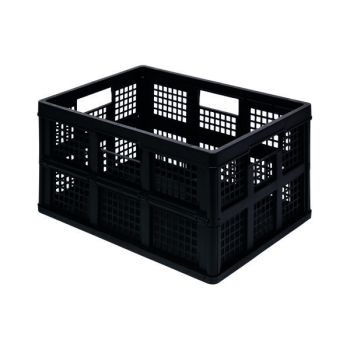Really Useful 32L Plastic Folding Boxes Black (Pack of 3) 32FBBK - DISCONTINUED