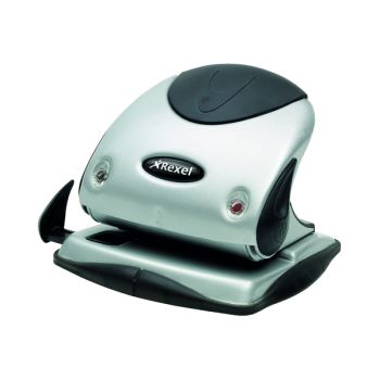 Rexel Precision P225 2 Hole Punch 25 Sheet Silver/Black 2100743