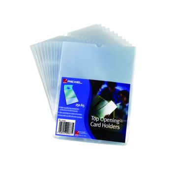 Rexel Card Holders Polypropylene A5 Clear (Pack of 25) 12093