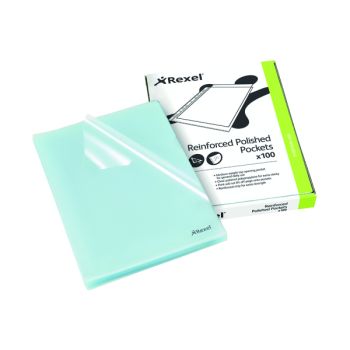 Rexel Cut Flush Folder Polypropylene A4 Clear (Pack of 100) 12215