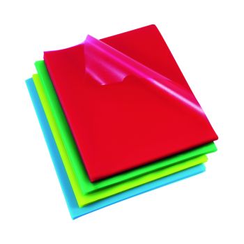 Rexel Cut Flush Folders Polypropylene A4 Assorted (Pack of 100) 12216AS