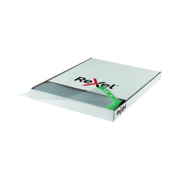 Rexel Nyrex Premium Pocket CKP/A4 Green Spine Glass Clear (Pack of 100) 12265