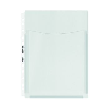 Rexel Nyrex Heavy Duty Extra Capacity A4 Embossed Punched Pocket (Pack of 5) 13680