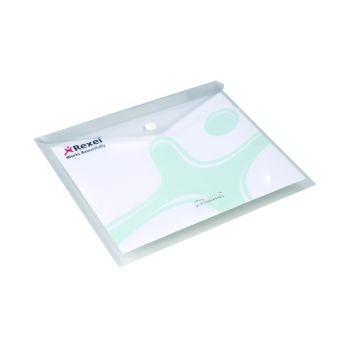 Rexel Ice Popper Wallets Landscape A5 Clear (Pack of 5) 2101658