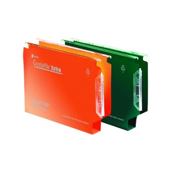 Rexel Crystalfile Extra 30mm File 300 Sheet Green (Pack of 25) 3000122