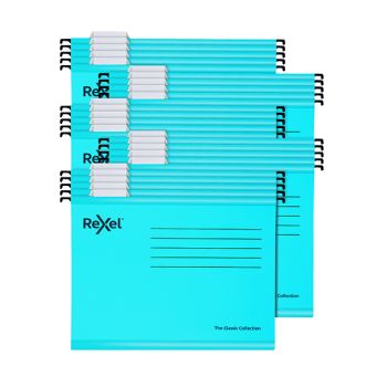 Rexel  Classic Suspension Files Foolscap Blue (Pack of 25) 2115590