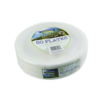 Super Rigid 9 Inch Biodegradable Plate (Pack of 50) 3864