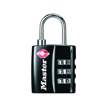 Master Lock 32mm TSA Combination Padlock Black 40054