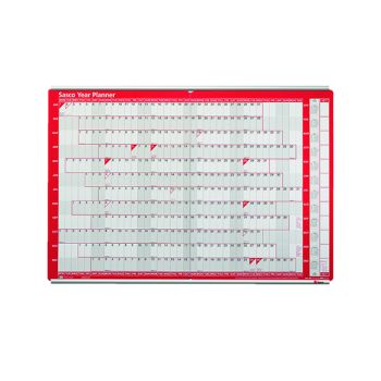 Sasco Aluminium Mounted Planner Track (Pack of 2) 20360