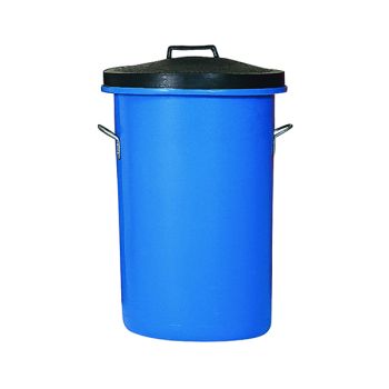 Heavy Duty Coloured Dustbin 85 Litre Blue (Dimensions: W476 x D476 x H673mm) 311963