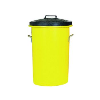 Heavy Duty Coloured Dustbin 85 Litre Yellow 311971