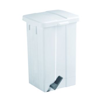 Pedal Bin 50 Litre White (W325 x D245 x H570mm, shock resistant plastic) 312252 - DISCONTINUED