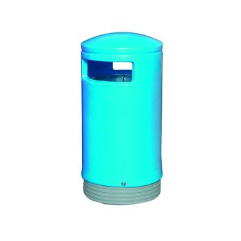 Outdoor Hooded Top Bin 75 Litre Blue 321772