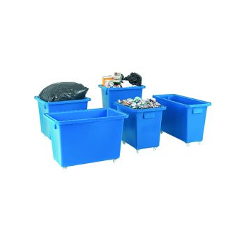 Bottle Skip 790X470X550mm 4X50mm Swivel Blue 328225