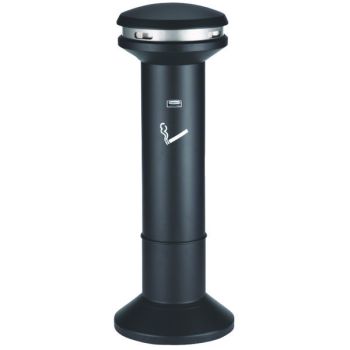 Silver and Black High Capacity Smoking Ash Stand 370785