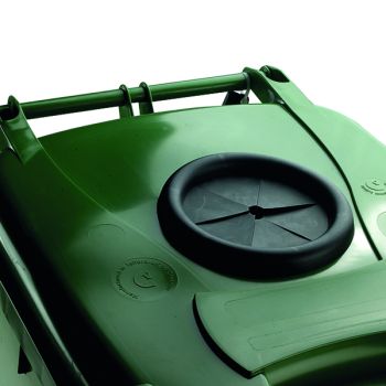 Wheelie Bin With Bottle Bank Aperture 140 Litre Green 377875 - DISCONTINUED