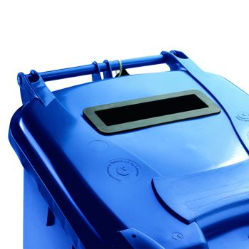 Confidential Waste Wheelie Bin 240 Litre Blue 377892