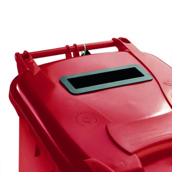 Confidential Waste Wheelie Bin 360 Litre Red 377910 - DISCONTINUED