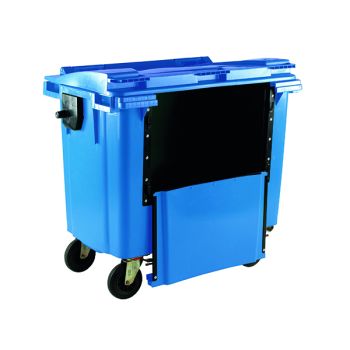 Wheelie Bin With Drop Down Front 770 Litre Blue 377965 - DISCONTINUED