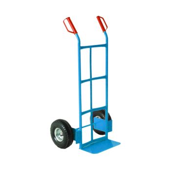 Traditional Tubular Hand Truck Capacity 100kg Blue 382070