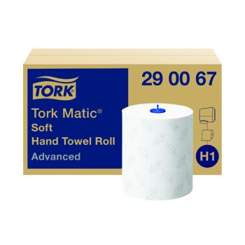 Tork Matic Hand Towel H1 White 150m (Pack of 6) 290067