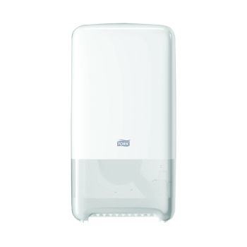 Tork T6 Twin Mid-Size Toilet Roll Dispenser White 557500