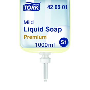 Tork Mild Liquid Hand Soap Refill S1 1 Litre (Pack of 6) 420501