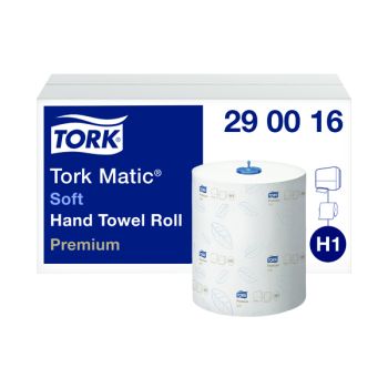 Tork Matic Hand Towel Roll H1 White 100m (Pack of 6) 290016