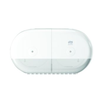 Tork T9 SmartOne Twin Mini Toilet Paper Dispenser White 682000