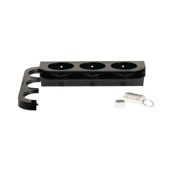 M System Black Triple Bracket 165x50x85mm (Pack of 2) SUPCJSI008A