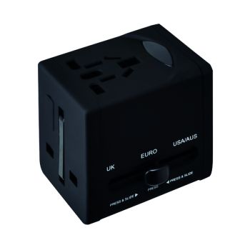 Swordfish VariPlug Universal Travel Adapter Black 40249 - DISCONTINUED