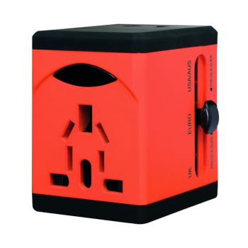 Swordfish VariPlug Univers Travel Adapter Orange 40253