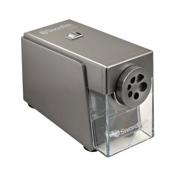 Swordfish Omni Electric Pencil Sharpener Silver 40391