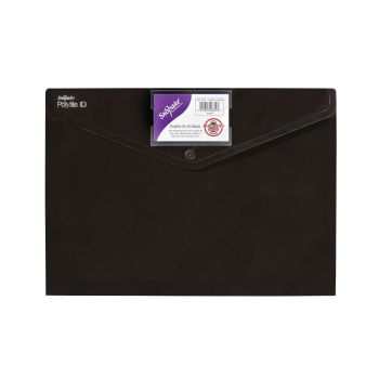 Snopake Polyfile ID A4 Polypropylene Black (Pack of 5) 12491