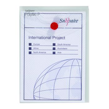 Snopake Polyfile P File Wallet Portrait A6 Clear (Pack of 5) 13293