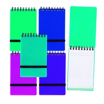 Snopake Noteguard Notebook 76 x 127mm Assorted (Pack of 5) 14324