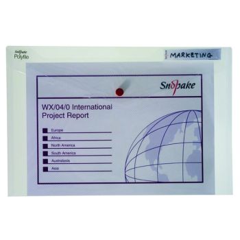 Snopake Polyfile Classic Foolscap Clear (Pack of 5) 11154X