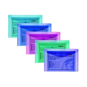 Snopake Polyfile A5 Electra Assorted (Pack of 5) 11355