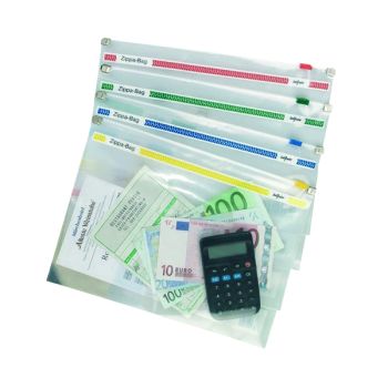 Snopake Zippa-Bag 355 x 235mm A4 Assorted (Pack of 25) 11463