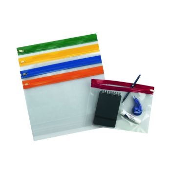 Snopake Zippa-Bag S Classic A4-Plus Plus Assorted (Pack of 25) 12821