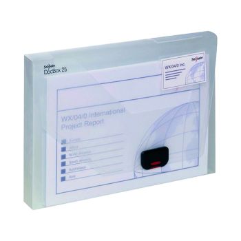 Snopake Document Box 25mm A4 Clear 12849